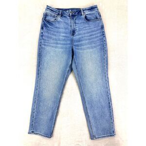 American Eagle Jeans Women’s 10 Short Blue High Rise Curvy Mom Jeans Stretch